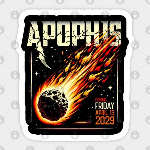 Apophis Asteroid 99942: Target Earth 2029 Encounter Sticker by JJDezigns